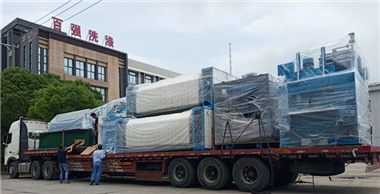 6月27、28日 百強洗滌龍等洗滌設備發貨四川